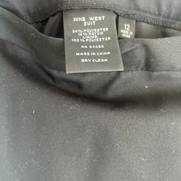 Nine West NWT Classic Black Preppy A-line Career  Mini Skirt Size 12 - Picture 4 of 7